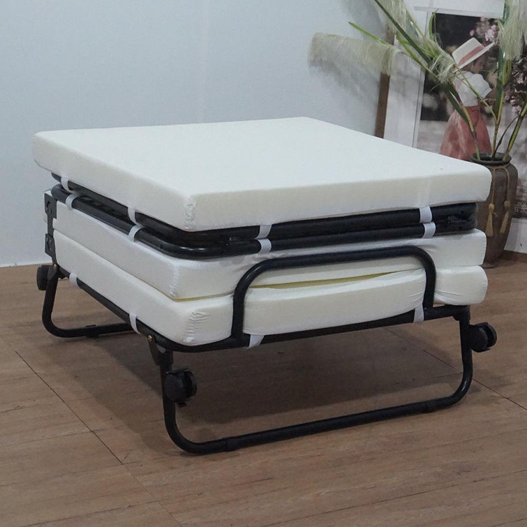 Latitude Run® Aadith King 12'' Folding Bed with Mattress Included Wayfair